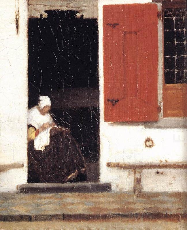 VERMEER VAN DELFT, Jan The Little Street (detail) etr china oil painting image